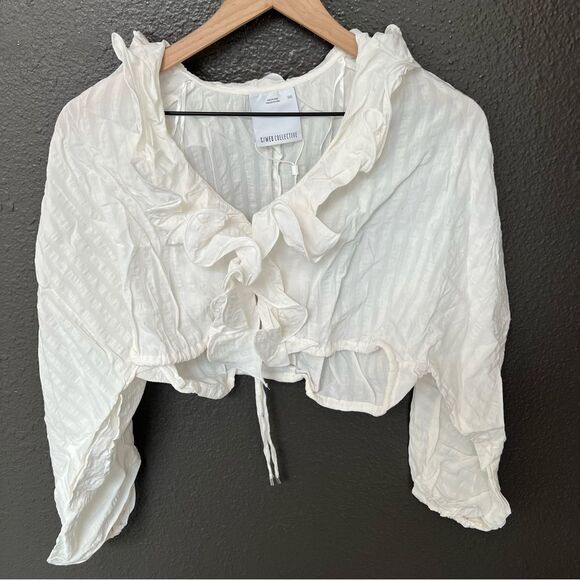 NWT Revolve x C/MEO Distinct Top In Ivory | size XXS *TOP ONLY* - Picture 4 of 10